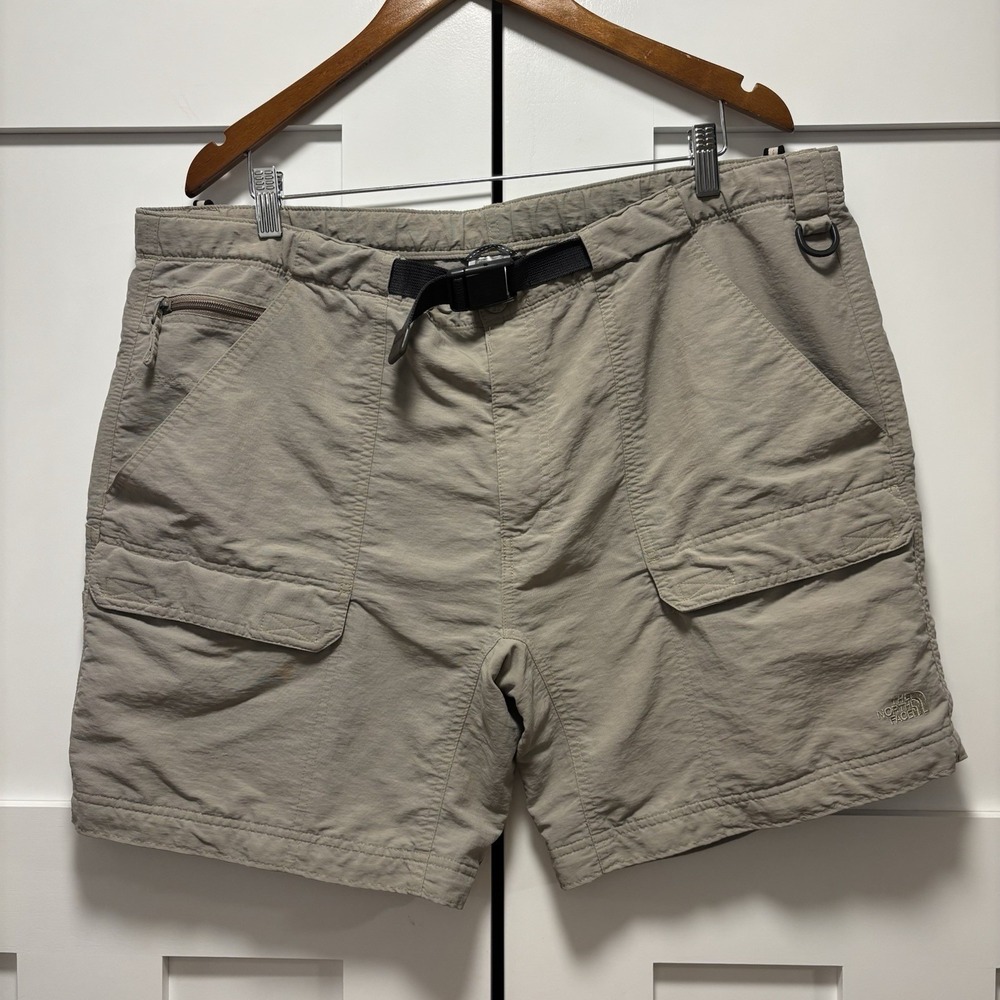 The North Face Cargo Hiking Shorts Belted Nylon Cargo Hike Climb Outdoors‎ XL